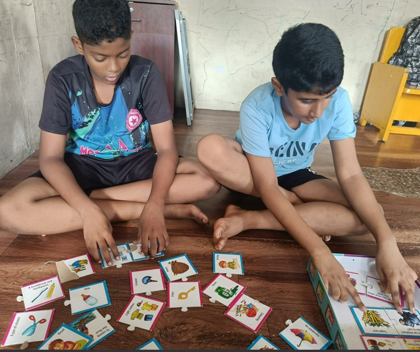 Children with special needs learning through activities